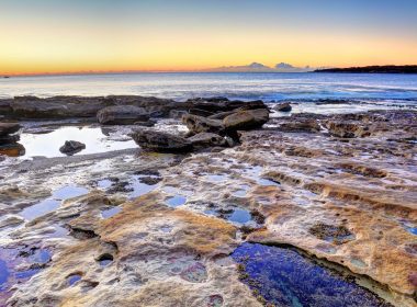 Rock pools by the ocean