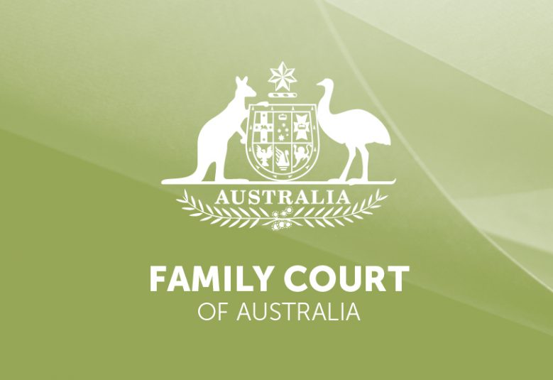 Australian coat of arms with text Family Court of Australia