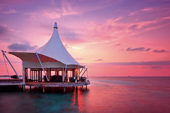 Sunset in the Maldives