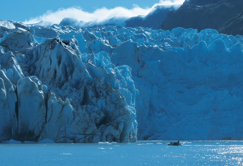 Glacier cliffs in Alaska