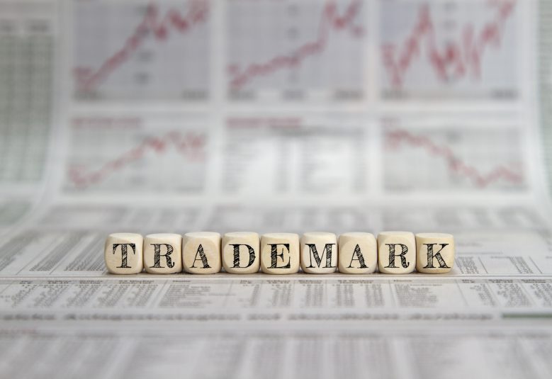 Trademark word on a business newspaper