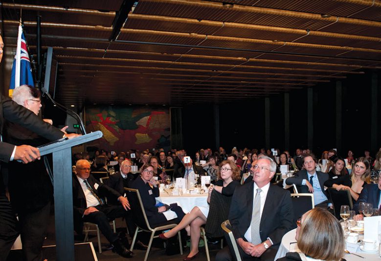 Stan Grant speaking at 2016 Justice Awards at NSW Parliament on 13 October 2016. Copyright Stan Grant.