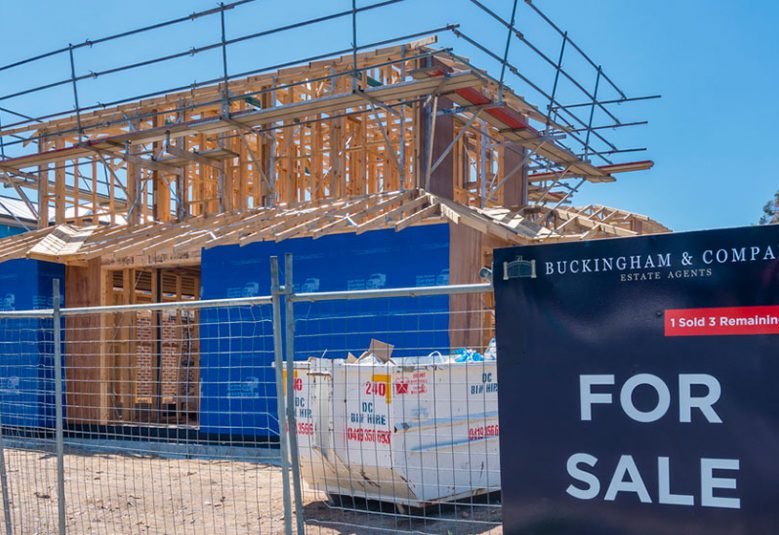 Two storey home under construction