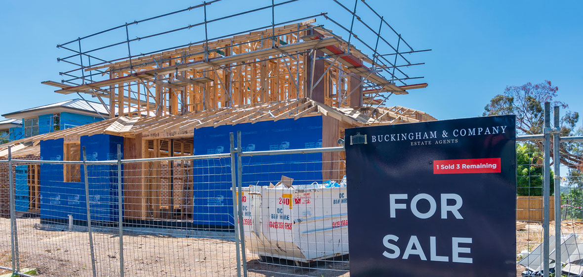 Two storey home under construction