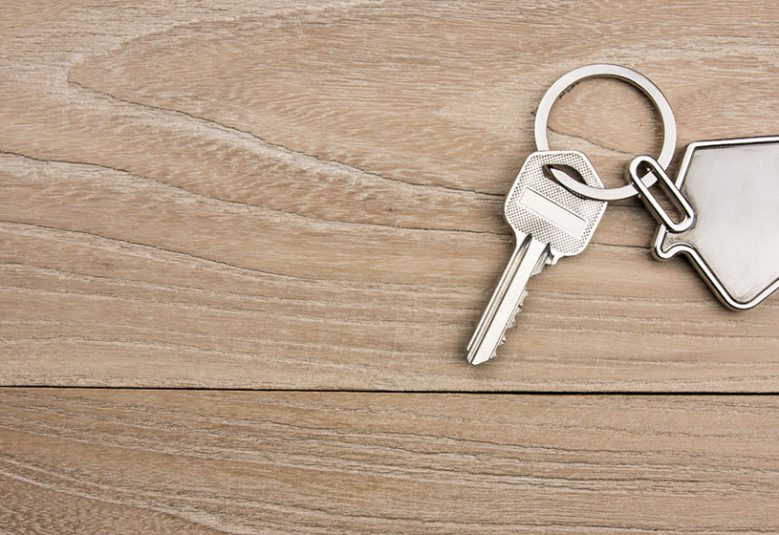 Close up of house keys