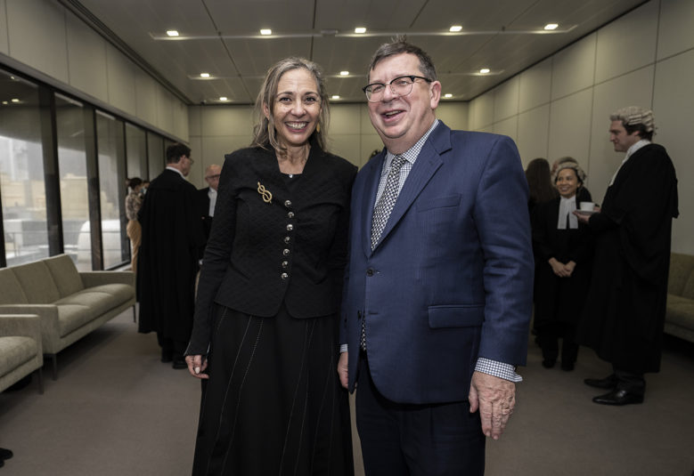 Justice Dina Yehia and Chief Justice Andrew Bell