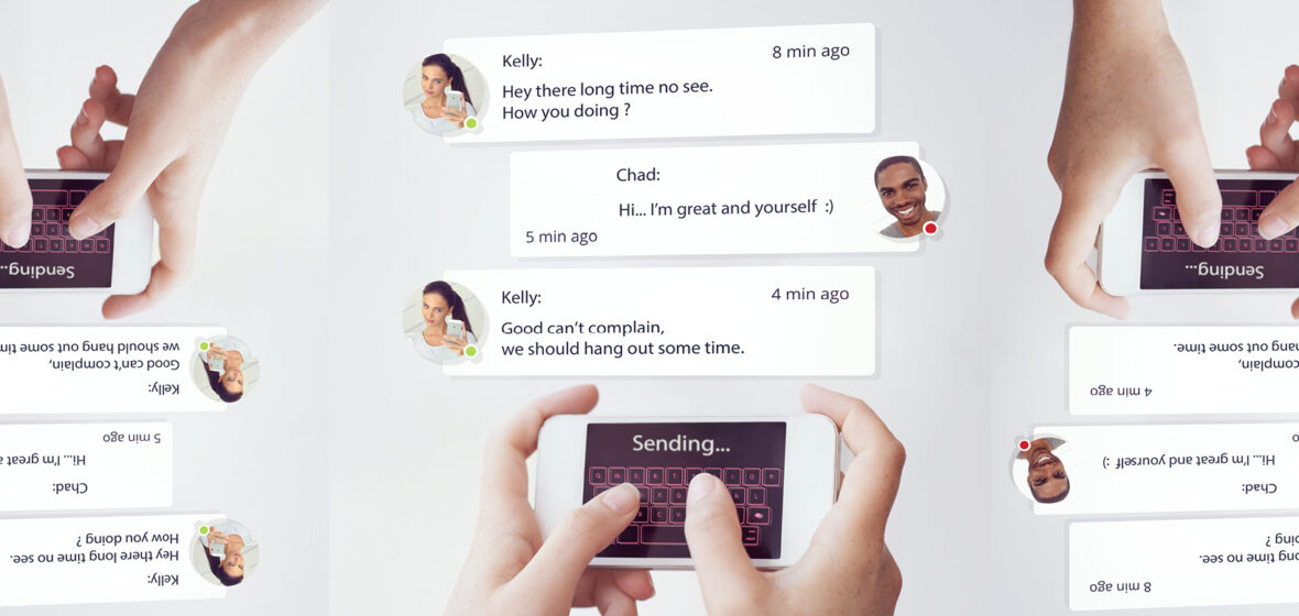 image showing people using dating apps