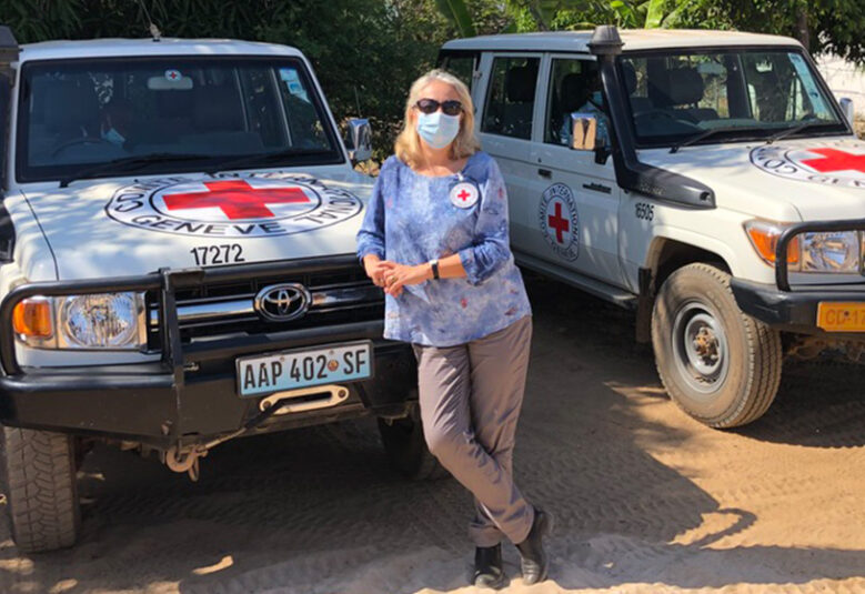 Photo of Dr Helen Durham in Mozambique