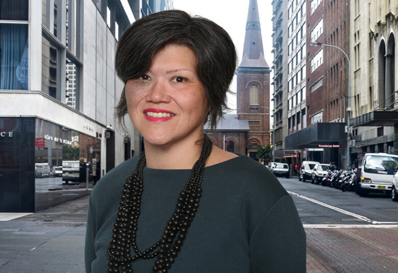 photo of government solicitor Jennifer Wong, in Phillip Street Sydney