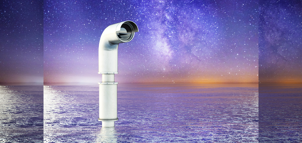 image of periscope on the sea to symbolise maritime law
