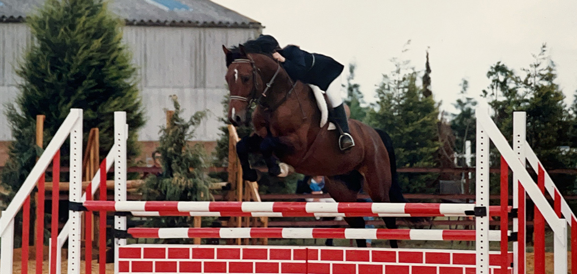 [image] horse rider jumping over obstacle to illustrate equine law